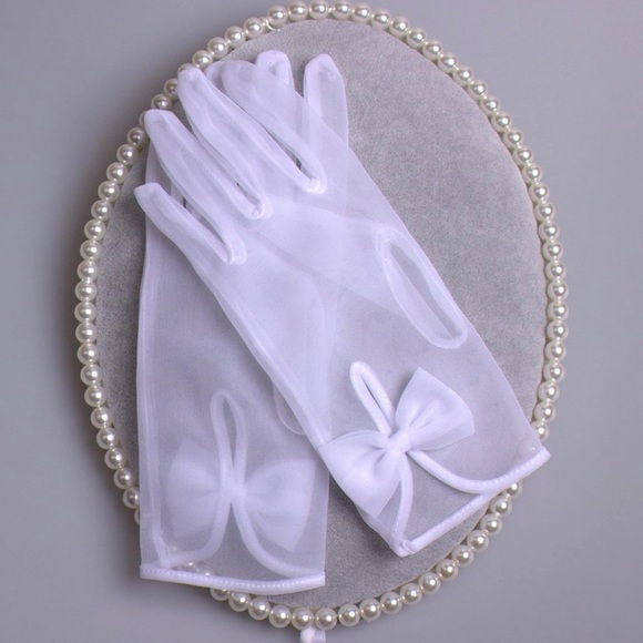 Short Gloves Wrist in Tulle - Picture 2 of 4